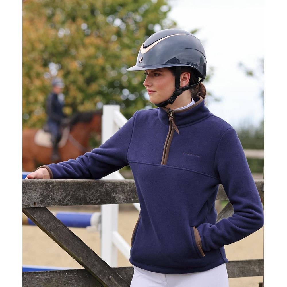 Shires Aubrion Ladies Core Half Zip Fleece (Navy)