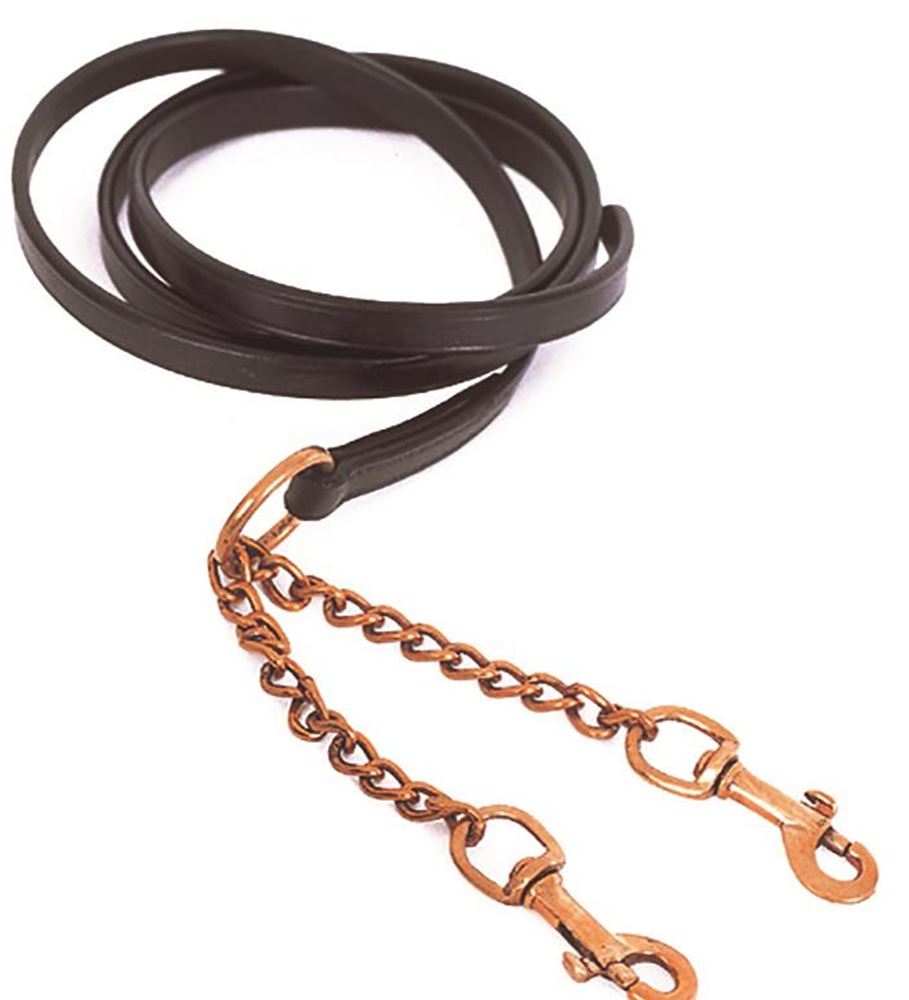 Heritage Saddlery English Leather Lead and Chain