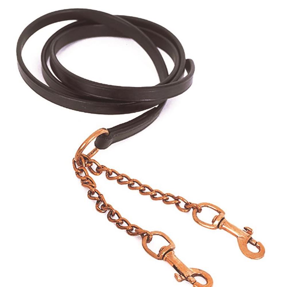 Heritage Saddlery English Leather Lead and Chain
