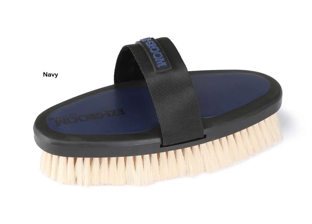 Shires Ezi-Groom Body Brush with Goat Hair