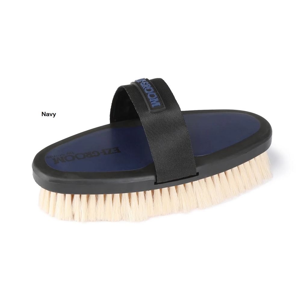 Shires Ezi-Groom Body Brush with Goat Hair