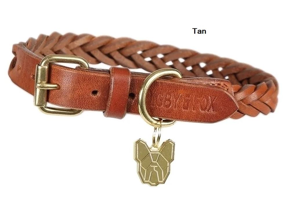 Shires Digby & Fox Plaited Dog Collar (XXS - XS)