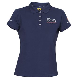 Shires Aubrion Branded Polo Shirt (Navy)