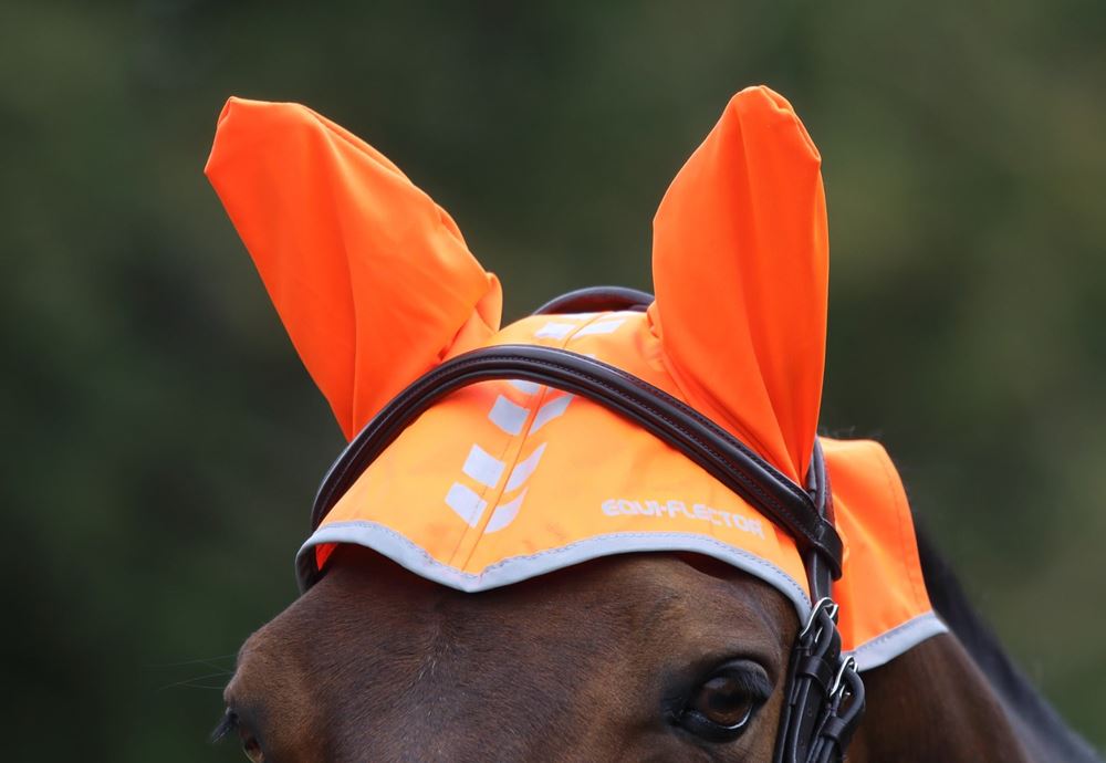 Shires Equi-Flector Fly Veil (Bright Orange)