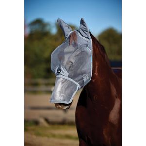 Weatherbeeta Comfitec Durable Mesh Fly Mask with Ears (Grey)