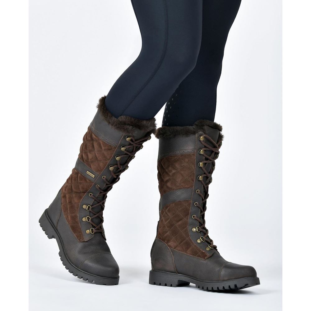 Dublin Yukon Country Quilted Boots (Chocolate Brown)