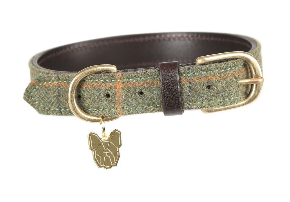 Shires Digby & Fox Tweed Dog Collar - XXS