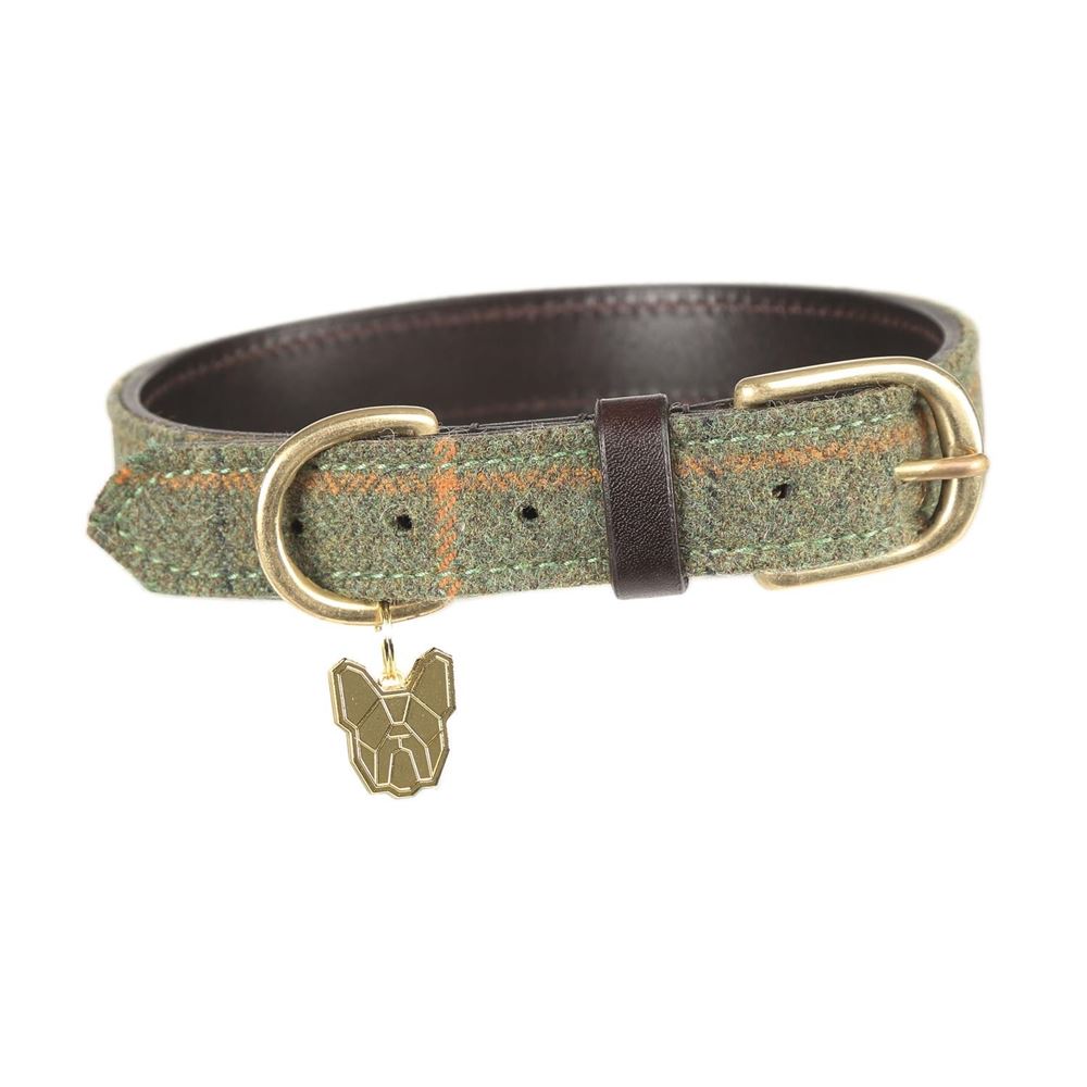 Shires Digby & Fox Tweed Dog Collar - XXS