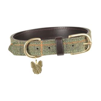 Shires Digby & Fox Tweed Dog Collar - L