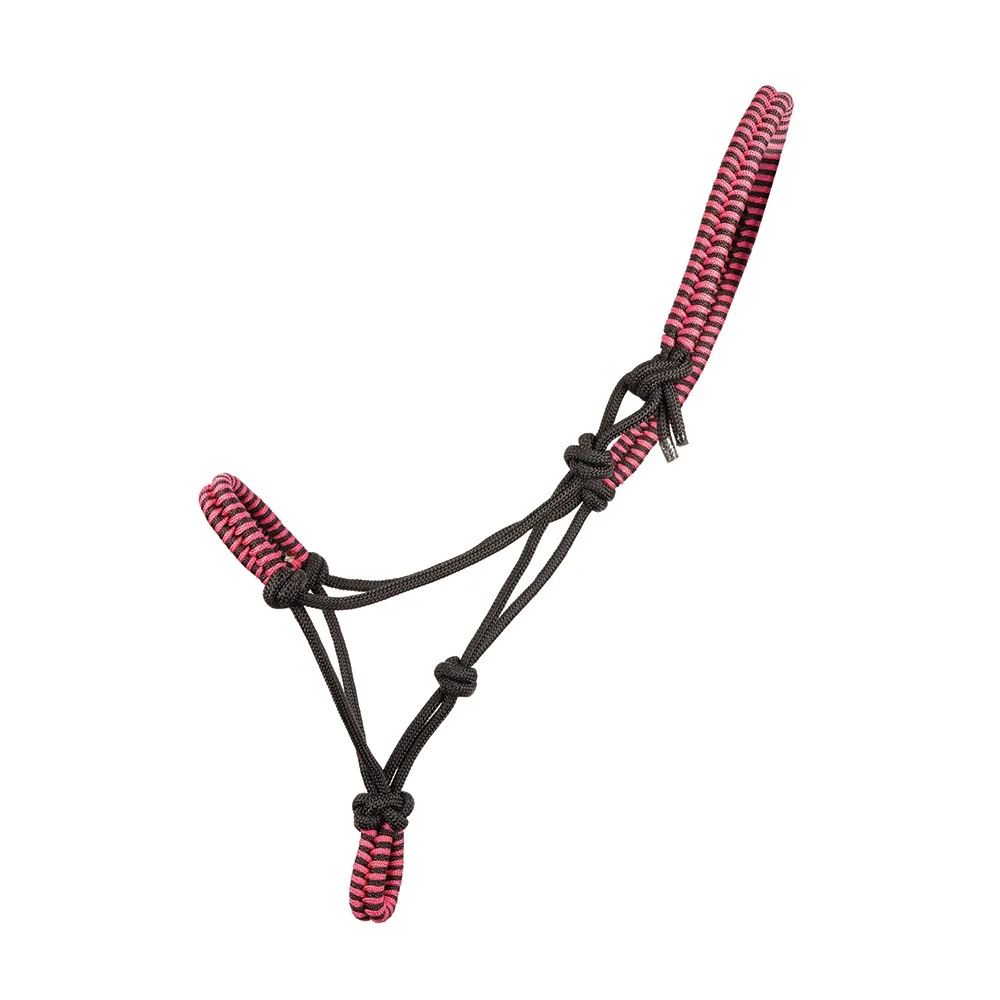Hy Equestrian Double Braid Rope Halter (Pink)