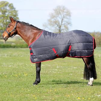 HyCONIC by Hy Equestrian 100g Stable Rug (Charcoal/Red)