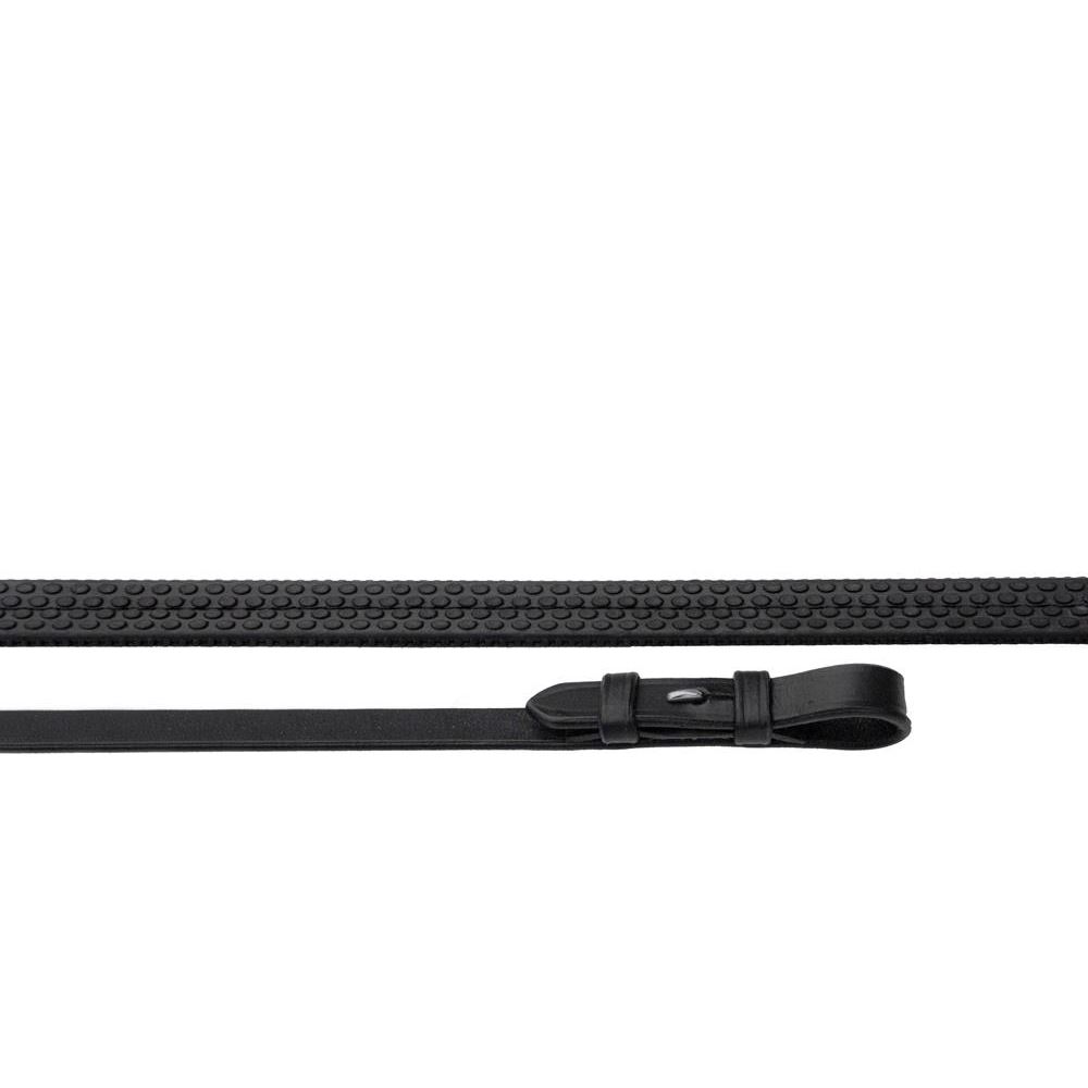 Heritage Saddlery English Leather Rubber Covered Reins