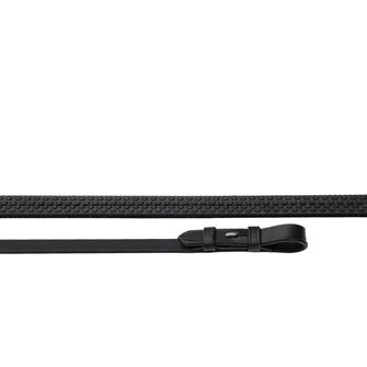 Heritage Saddlery English Leather Rubber Covered Reins