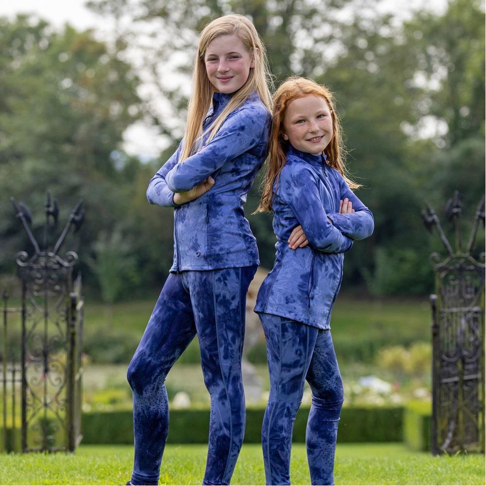 Shires Aubrion Non-Stop Jacket - Young Rider (Navy Tie Dye)