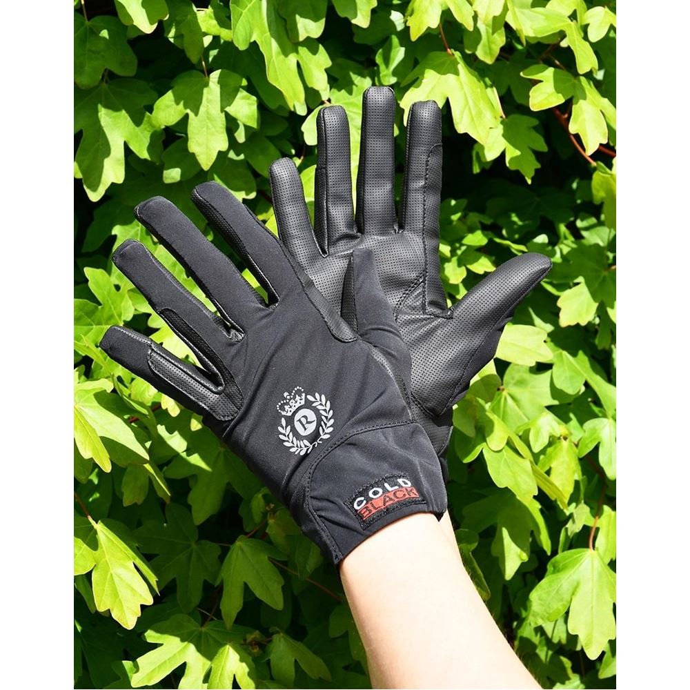 Rhinegold Fine Mesh Stretch Riding Glove (Black)
