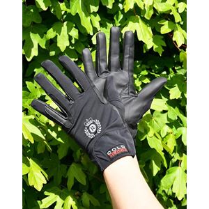 Rhinegold Fine Mesh Stretch Riding Glove (Black)
