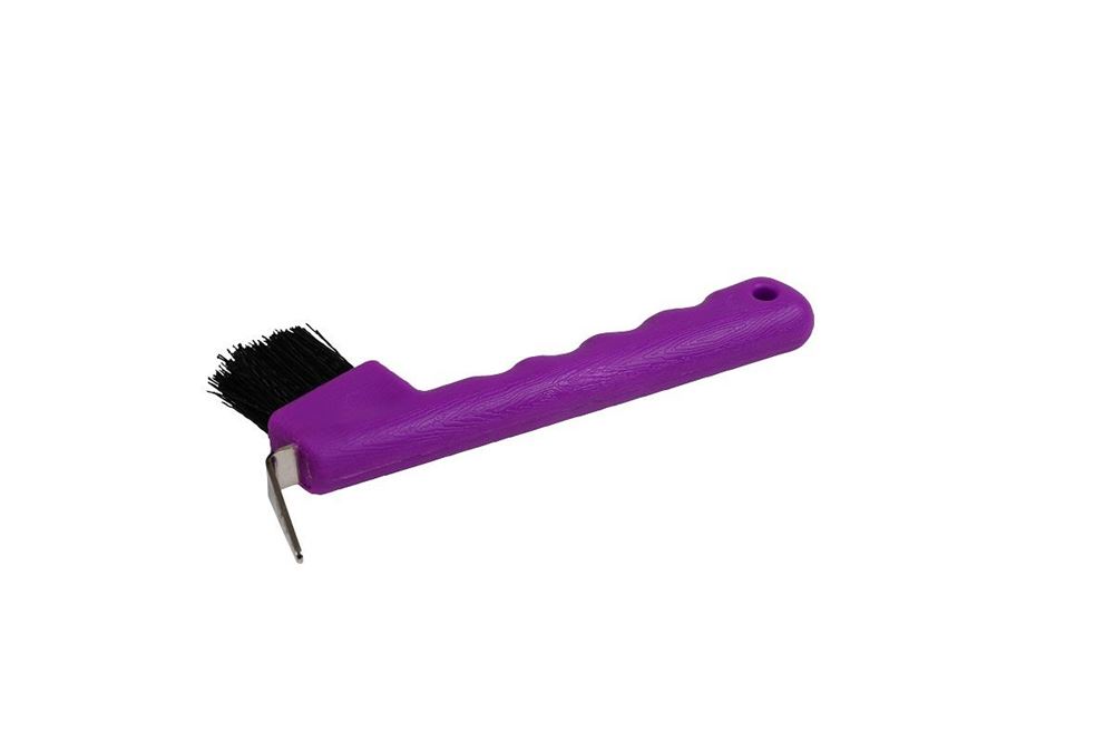 Roma Brights Hoof Pick with Brush (Deep Purple)