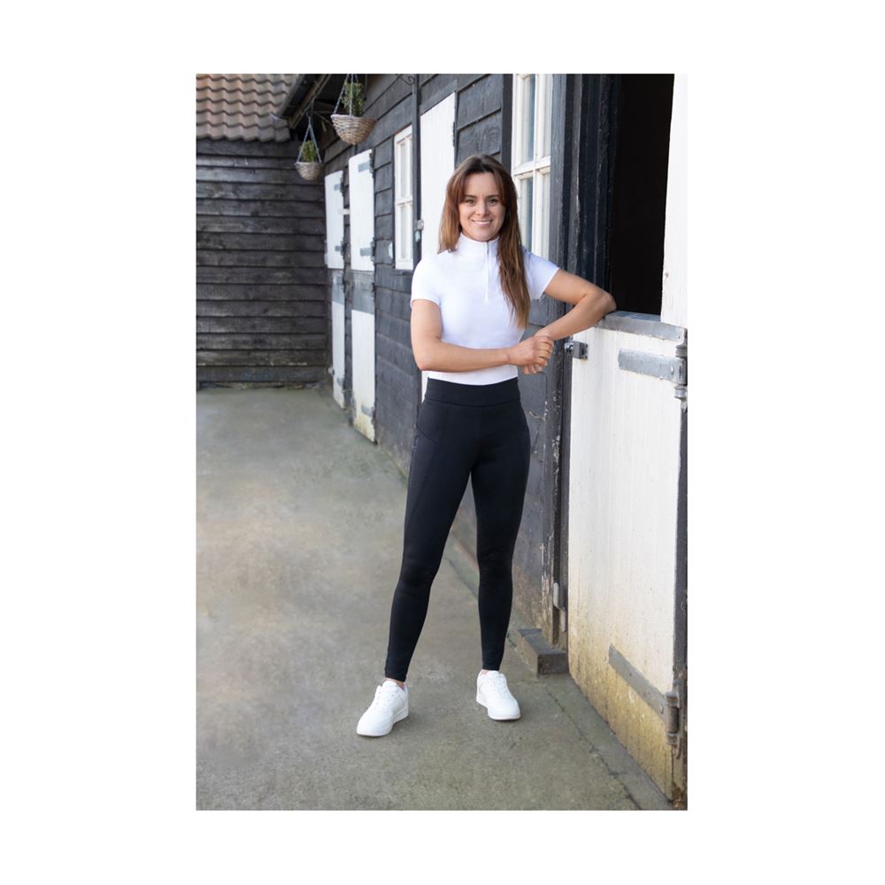 **pics/size chart** Hy Equestrian Children's Melton Riding Tights (Black)