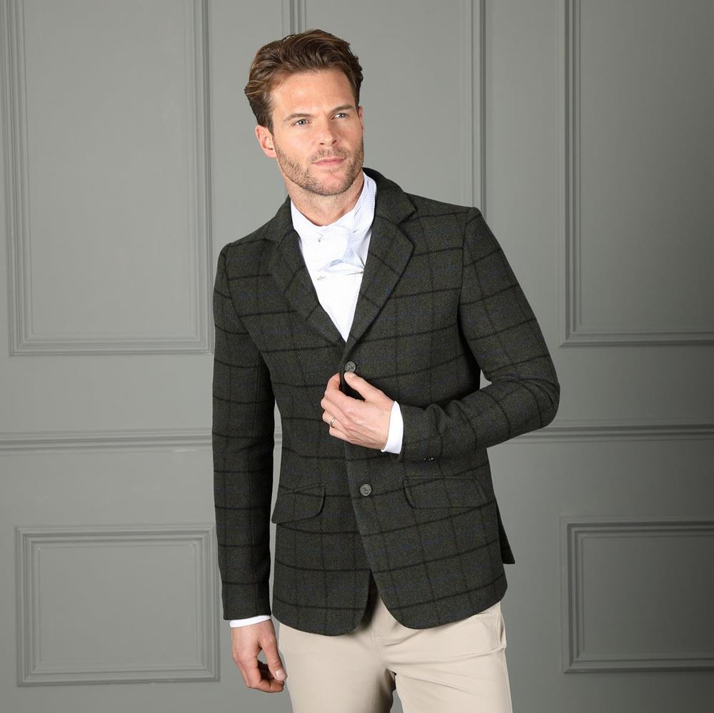 Shires Aubrion Saratoga Jacket - Gents (Dark Green Check)