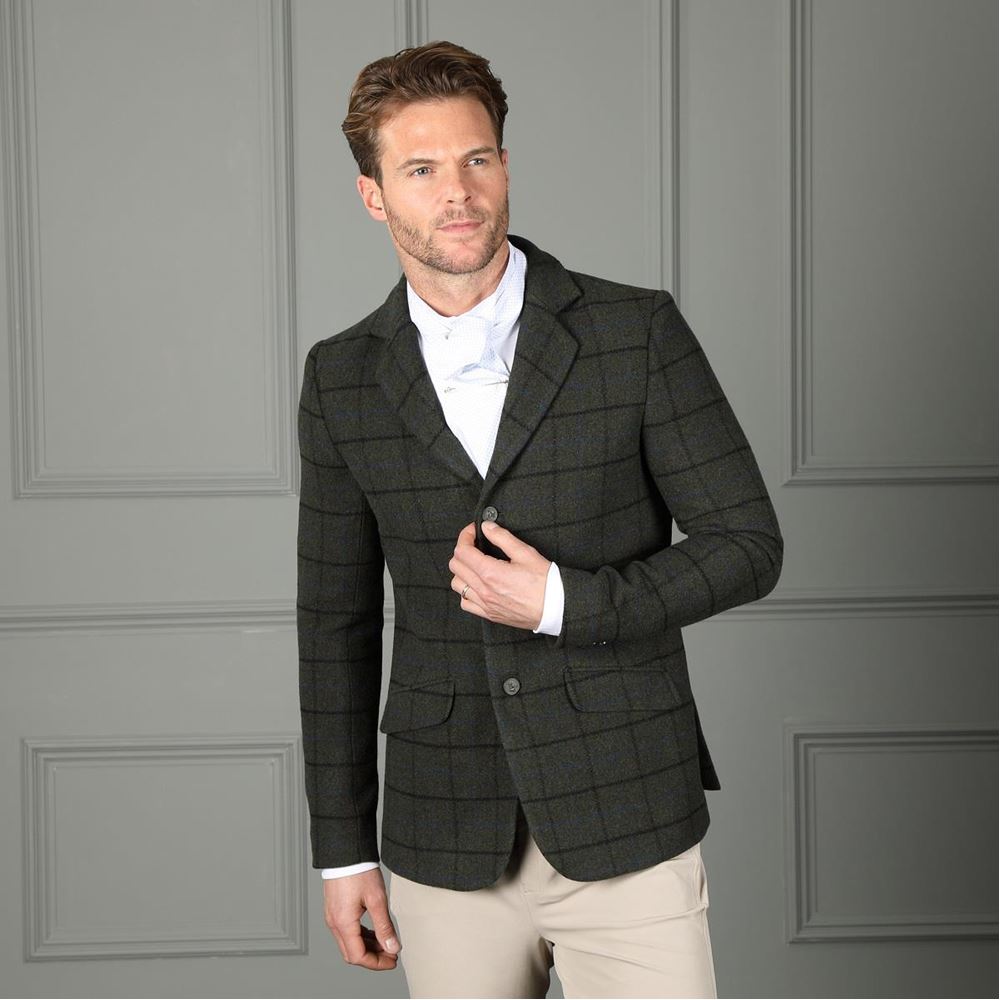 Shires Aubrion Saratoga Jacket - Gents (Dark Green Check)