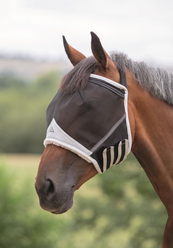 Shires Fine Mesh Earless Fly Mask