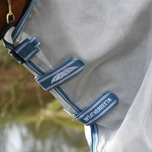 Weatherbeeta Comfitec Hexi Shield Combo Neck Mesh Rug (Silver/Teal Blue)