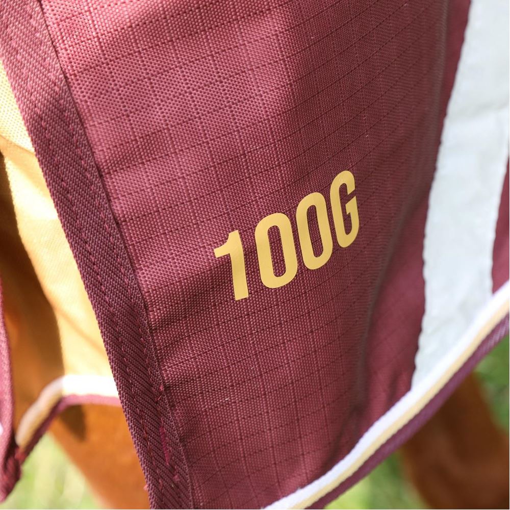 Shires Highlander Plus 100 Turnout Rug (Maroon)