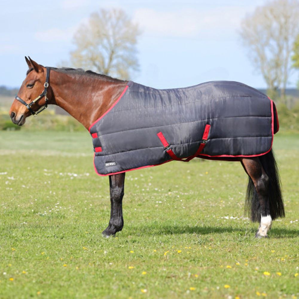 Hy Equestrian HYCONIC 250g Stable Rug (Charcoal/Red)