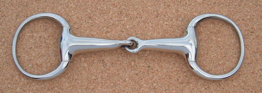 Jointed Hollow Mouth Eggbutt Snaffle