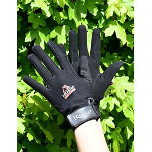 Rhinegold Polartec Suede Palm Riding Gloves (Black)