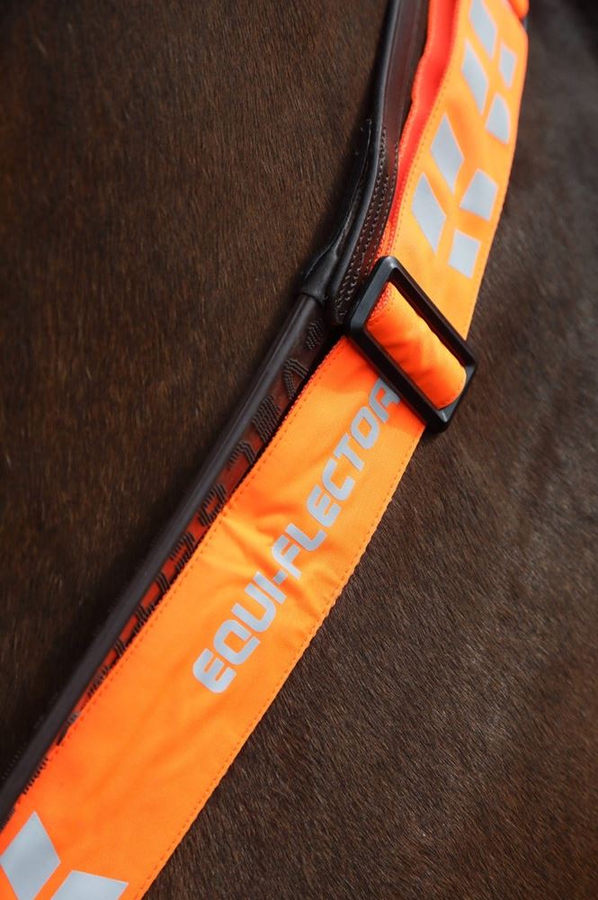 Shires Equi-Flector Breastplate (Bright Orange)