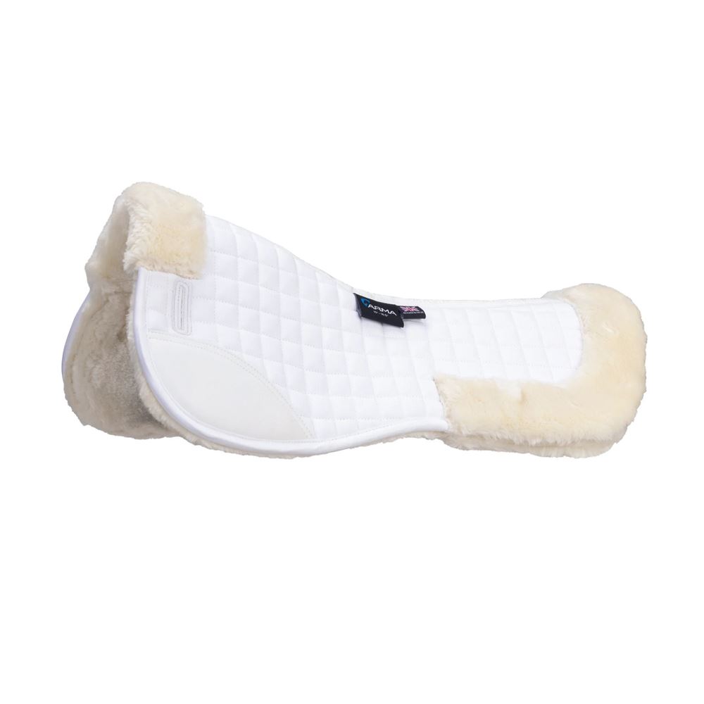 Shires Arma Deluxe Cotton Half Pad (White/Natural)
