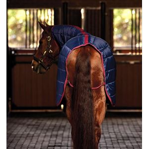 Weatherbeeta Comfitec 210D Channel Quilt Stable Combo - 100g (Navy/Burgundy)