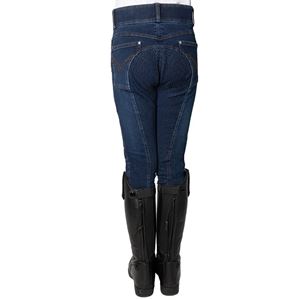 Hy Equestrian Elevate Mizs Style Denim Breeches (Dark Blue)