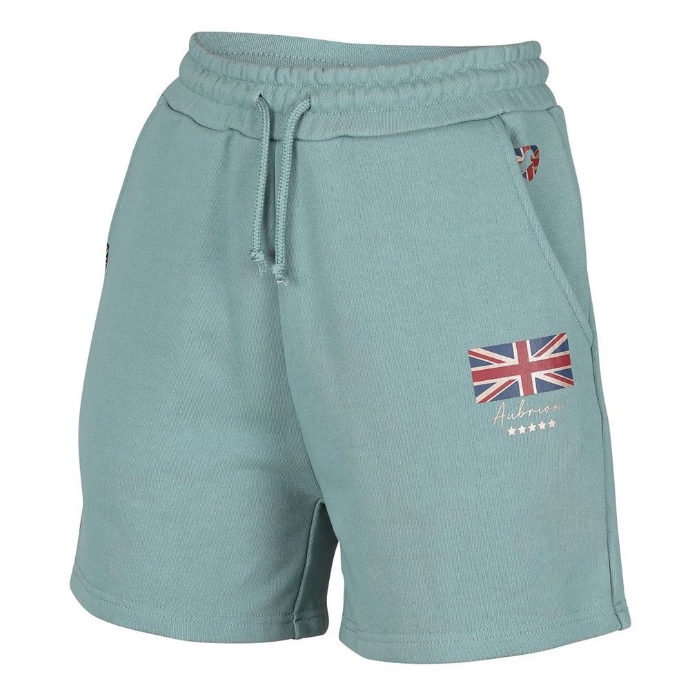 Shires Aubrion Team Sweat Shorts (Sage)
