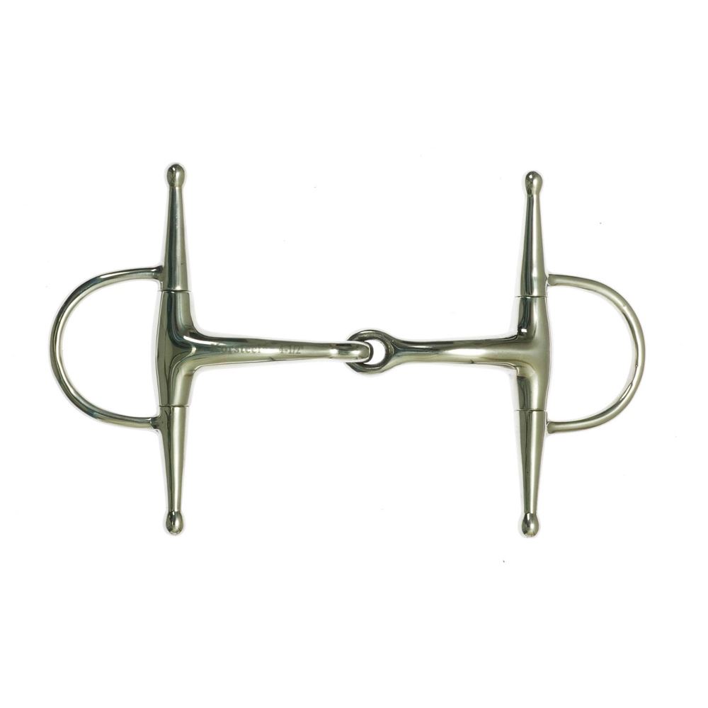 Korsteel Stainless Steel Jointed Full Cheek Eggbutt Snaffle Bit