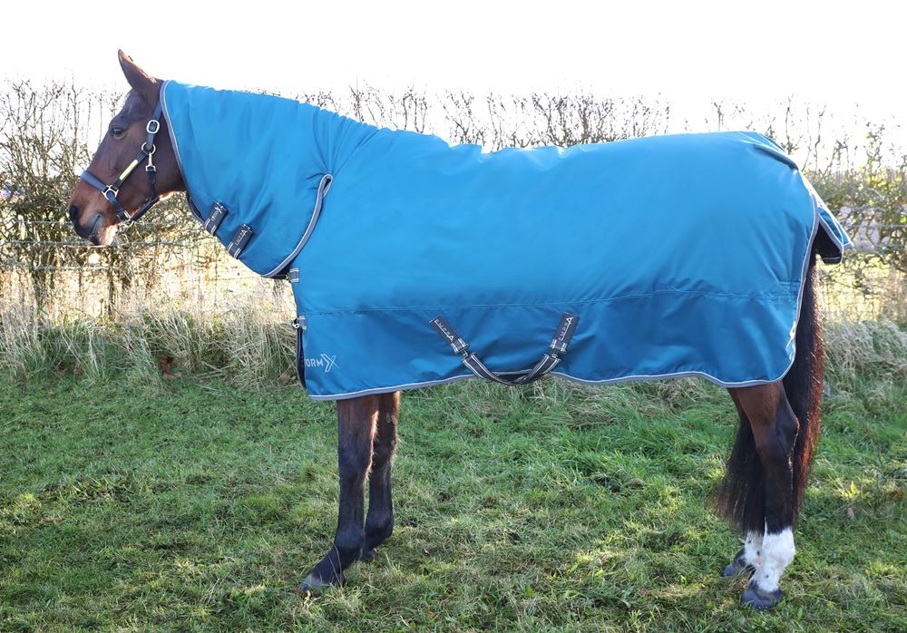 Hy Equestrian StormX Empra 50g Combi Turnout Rug (Blue)
