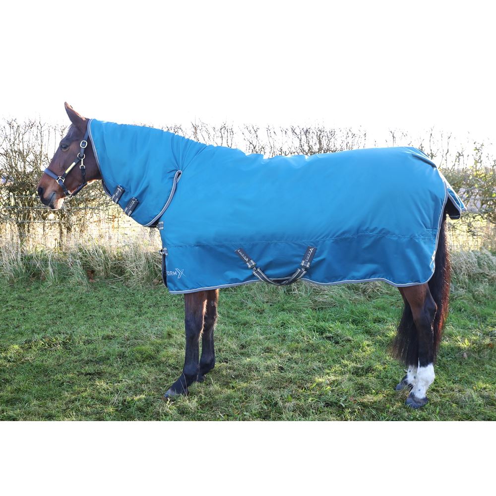 Hy Equestrian StormX Empra 50g Combi Turnout Rug (Blue)