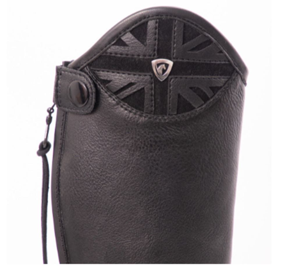 Hy Equestrian Union Jack Riding Boots (Black)
