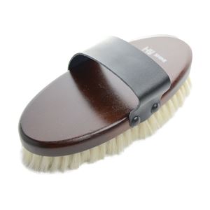 HySHINE Deluxe Goat Hair Wooden Body Brush - Large