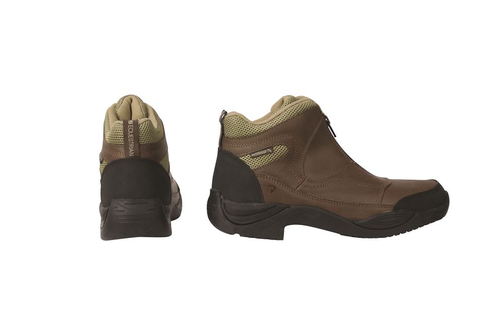 Hy Equestrian Cromford Short Zip Boots (Brown)
