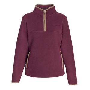 Shires Aubrion Core Ladies Half Zip Fleece (Maroon)