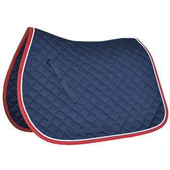 Mark Todd Piped Saddle Pad - Pony (Navy/Red/White) *Clearance*