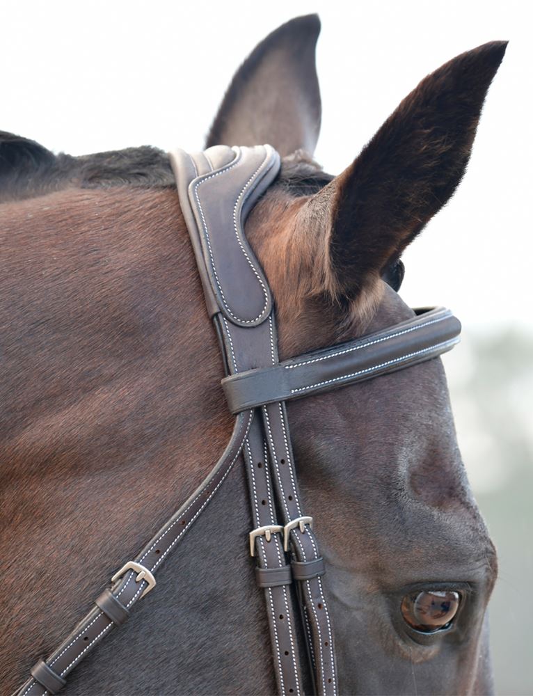 Weatherbeeta Collegiate Comfitec Opulux Fancy Stitch Padded Hanoverian Bridle