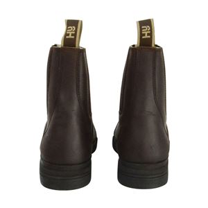 Hy Equestrian Fleece Lined Wax Leather Zip Jodhpur Boot