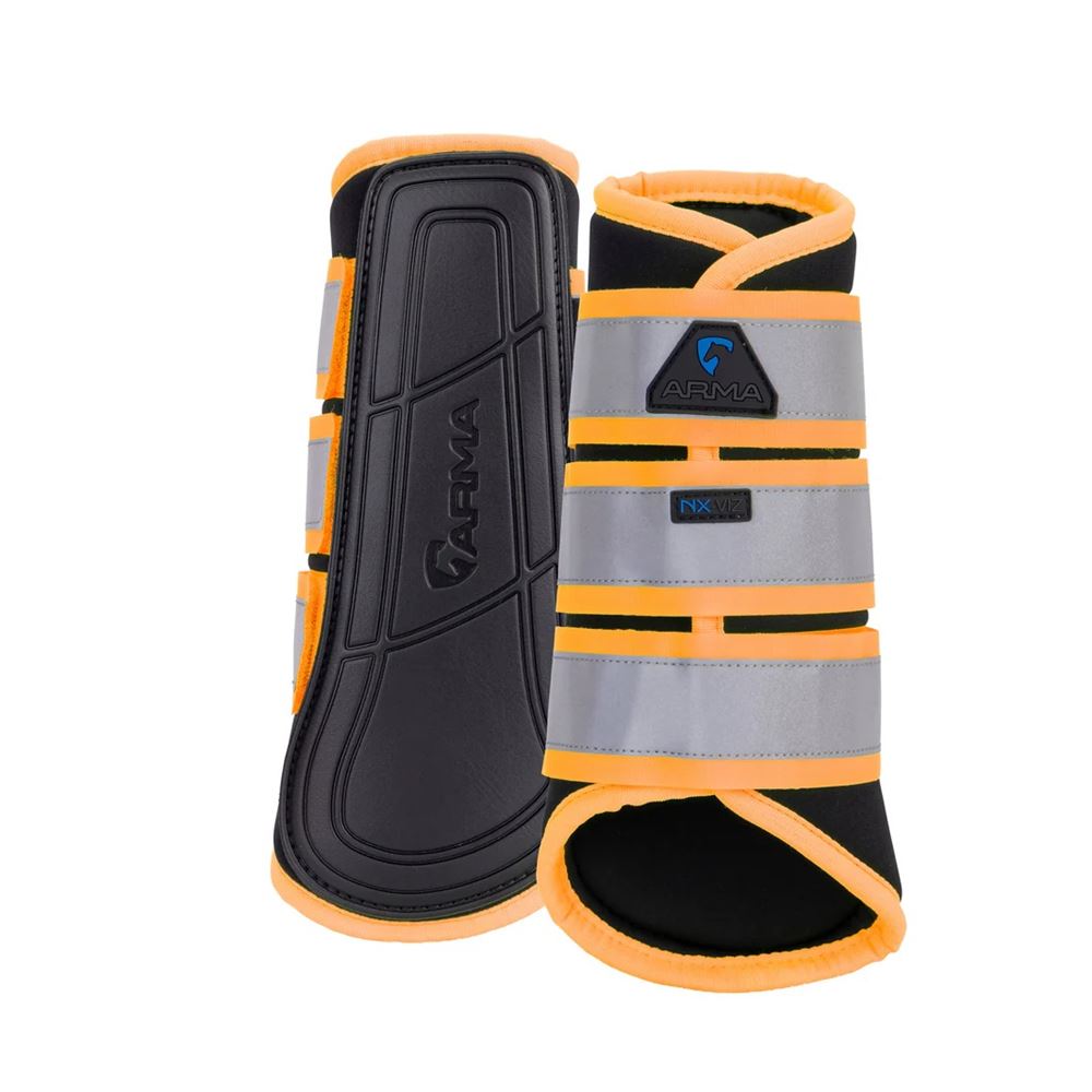 Shires Arma NX-VIZ Brushing Boots (Orange)