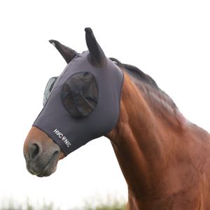 Hy Equestrian HYCONIC Lycra Fly Mask (Charcoal)