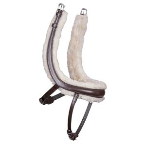 Shires Velociti Rapida Fleece Lined Curved Flash Noseband