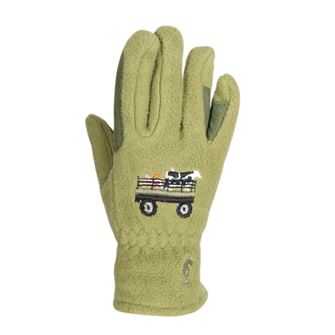 Farm Collection Fleece Gloves by Little Knight (Olive Green)