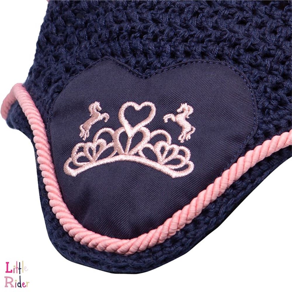 The Princess and the Pony Fly Veil by Little Rider (Navy/Peach)